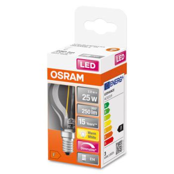  LED FIL OSR DIM CLP25 827 E14 