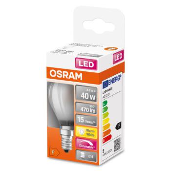 LEDSCLP40D 5W/827 230VGLFR E14 