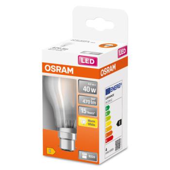  LEDSCLA40 4W/827 230VGLFR B22D 