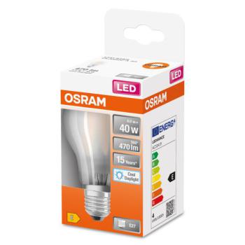  LED FIL OSR CLA40 865 E27 