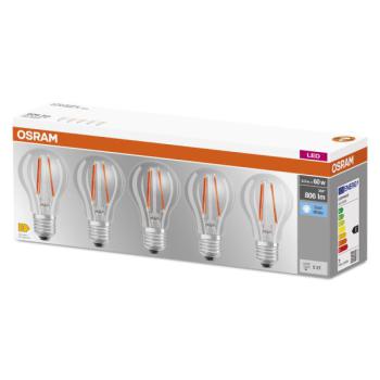  BTE5 LED STD FIL 60W E27 FROID 