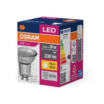  LVPAR163536 2,6W/827 230V GU10 