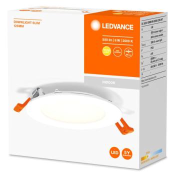  DL SLIM 120MM 8W 3000K 230V WT 