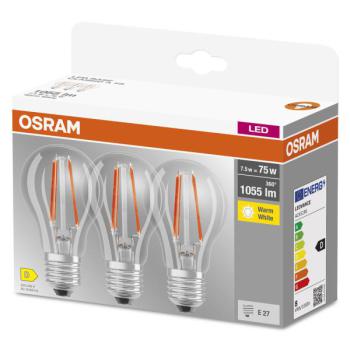  BTE3 LED BASE Std FIL CL 8W=75 
