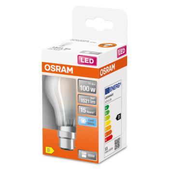  LED FIL OSR CLA100 840 B22 