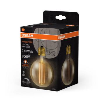  LED OSR DIM 1906 GLO60 822 E27 