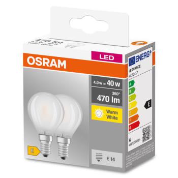  BTE2 LED SPH 4=40W E14 CHD 