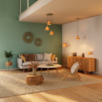 Luminaire sur pied RAFFIA E27 