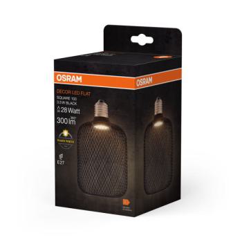 LED OSR Cage BK Sq100 3,5W E27 