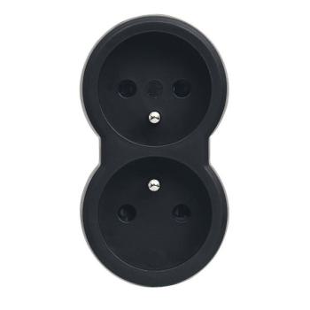  BIPLITE 2X2P+TVERT FB NOIR 