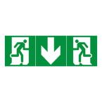  ETIQ EVAC UNIV FLECHE DROITE 