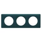  PLAQUE 3 POSTES BLEU-VERT 