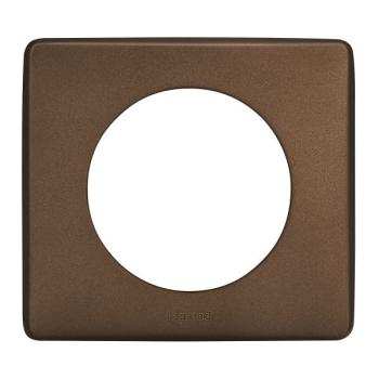  PLAQUE 1 POSTE ALU CHOCOLAT 