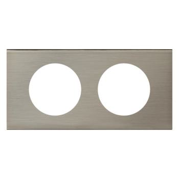  PLAQUE 2P  INOX BROSSE 