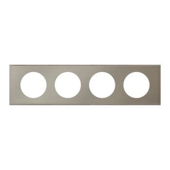  PLAQUE 4P  INOX BROSSE 