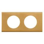  PLAQUE 2P BRONZE DORE 