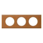  PLAQUE 3P CUIR CARAMEL 