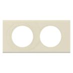  PLAQUE 2P CUIR PERLE COUTURE 