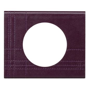  PLAQUE 1P CUIR POURPRE COUTURE 