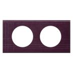  PLAQUE 2P CUIR POURPRE COUTURE 