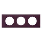  PLAQUE 3P CUIR POURPRE COUTURE 