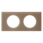  PLAQUE 2P VERRE MOKA 