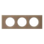  PLAQUE 3P VERRE MOKA 
