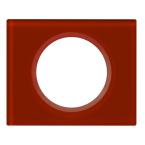  PLAQUE 1P VERRE CARMIN 