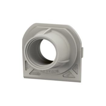  EMBOUT 1 ENTREE ISO 20 GRIS 