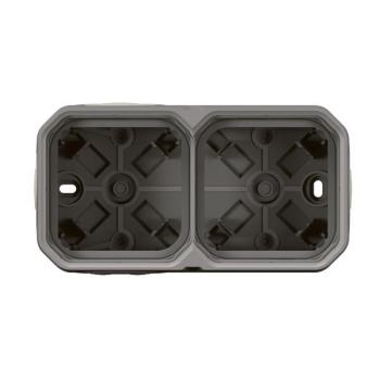  BOITIER 2P H/V GRIS 