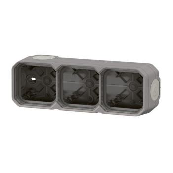  BOITIER 3P H/V GRIS 