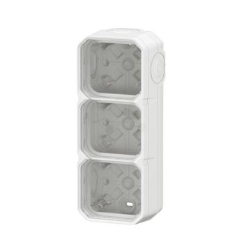  BOITIER 3P H/V BLANC 