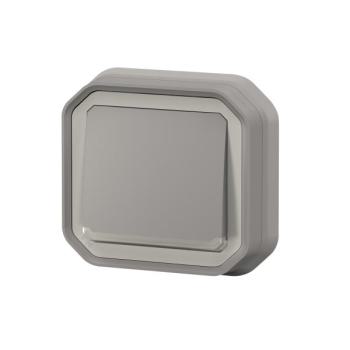  POUSSOIR NO LUM GRIS ENCASTRE 