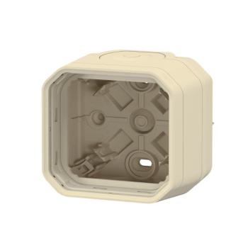  BOITIER 1P 2XEMBOUT 1E BEIGE 