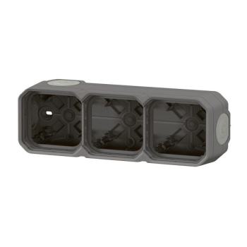  BOITIER 3P H/V GRIS 
