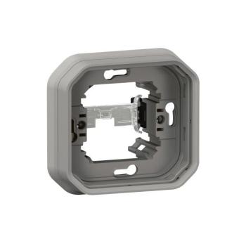  SUPPORT ENCASTRE 1 POSTE GRIS 