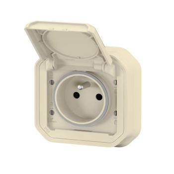  2P+T F/B BEIGE ENCASTRE GRIF 