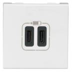  CHARG 2M 2USB C+C 3A 15W BL 