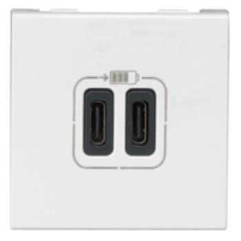  CHARG 2M 2USB C+C 3A 15W BL 