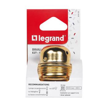  DOUILLE ACIER LAITON.E27 BAGUE 