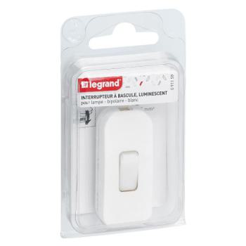  INTER BIP 2A 250V BLANC LUM. 