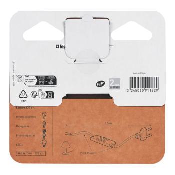  CORDON PRE-EQUIPE P/LAMPE OR 