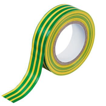  RUBAN ADHESIF 10M VERT/JAUNE 