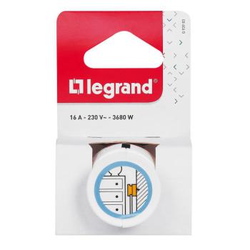  FICHE 2P 16A EXTRA PLAT BLANC 