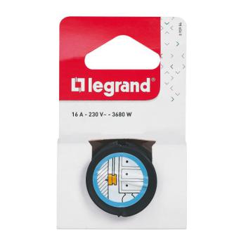  FICHE 2P 16A EXTRA PLAT NOIR 