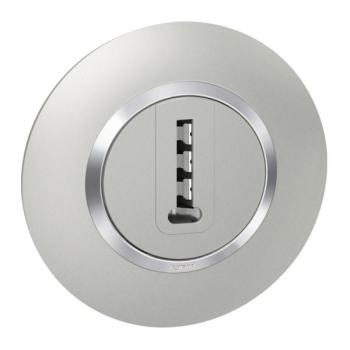  PRISE TEL EN T ALU DECO CPL 