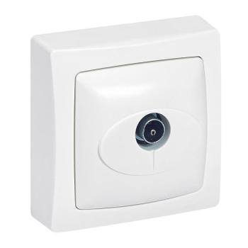  PRISE TV SIMPLE SAILLIE BLANC 