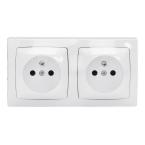  2X2P+T PRECABLEES F/B BLANC 