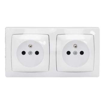  2X2P+T PRECABLEES F/B BLANC 