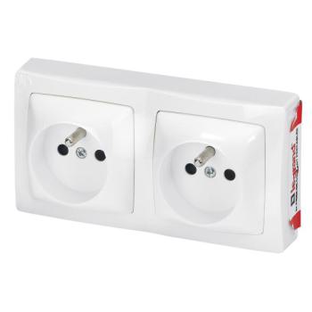  2X2P+T PRECABLEES F/B BLANC 